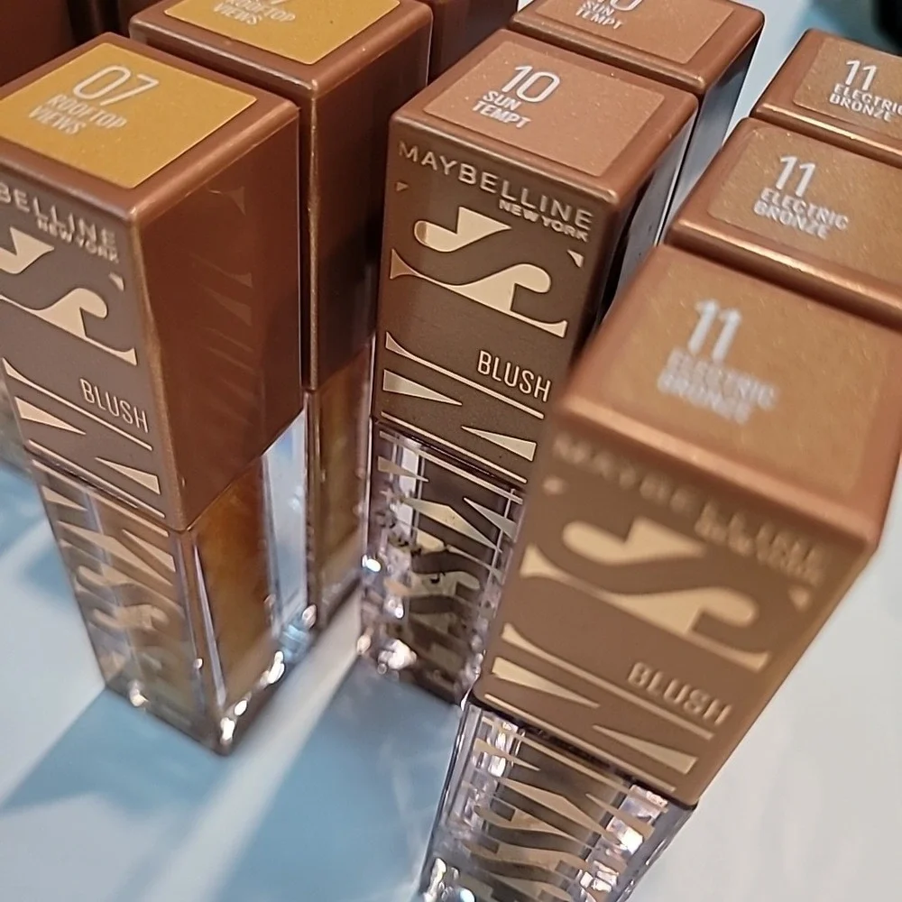 Lot Of 11 Maybelline Sunkisser Liquid Blush Uptown Sol Rooftop Sun Bronze Makeup